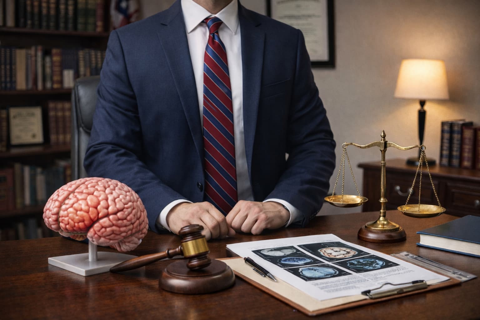 Texas brain injury lawyer working with medical evidence and expert reports to prove traumatic brain injury claims against insurance companies