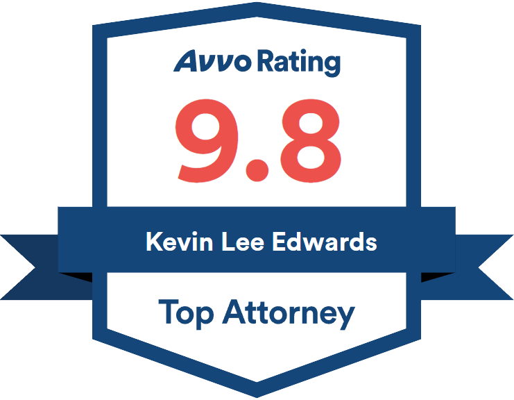 Avvo Rating Kevin Lee Edwards 9.8 Badge